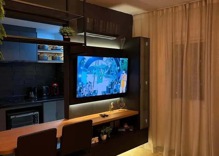 Apartamento Loft Completo, Garagem, Piscina Aquecida, Jacuzzi